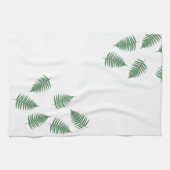 Lucky Green Fern Pattern-minimalisme Theedoek (Horizontaal)