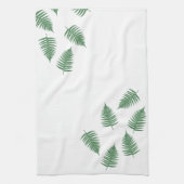 Lucky Green Fern Pattern-minimalisme Theedoek (Verticaal)