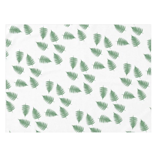 Lucky Green Fern Pattern Tafelkleed (Voorkant (Horizontaal))