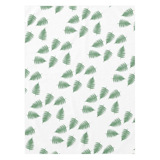 Lucky Green Fern Pattern Tafelkleed (Voorkant)