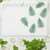 Lucky Green Fern Pattern Theedoek (Gevouwen)
