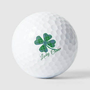 Lucky Green Geruite Klaver Vierbladige Klaver  Golfballen