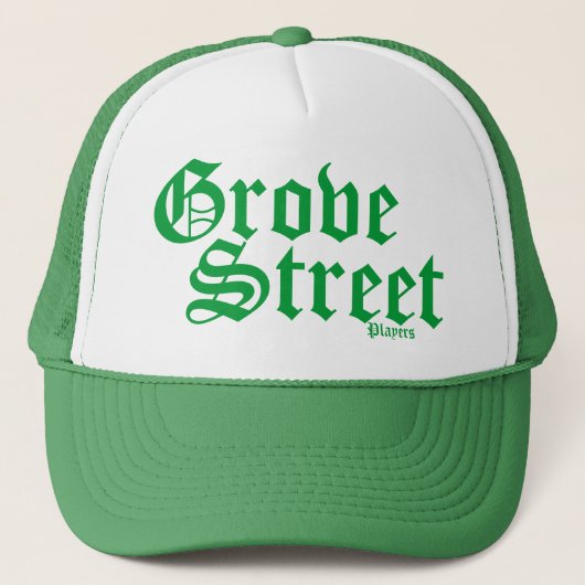 Lucky Green Grove Street Trucker Hat Trucker Pet (Voorkant)