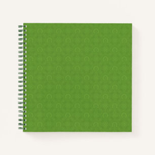 Lucky Green Icons Pattern Notitieboek