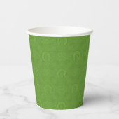 Lucky Green Icons Pattern Papieren Bekers (Achterkant)