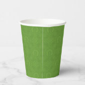 Lucky Green Icons Pattern Papieren Bekers (Rechts)