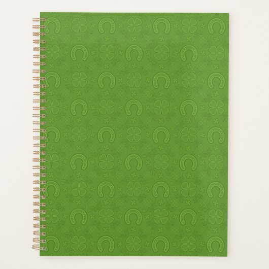 Lucky Green Icons Pattern Planner (Voorkant)