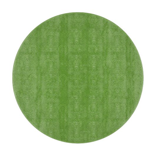 Lucky Green Icons Pattern Snijplank (Voorkant)