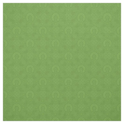 Lucky Green Icons Pattern Stof (Swatch)
