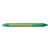 Lucky Green Icons Pattern Zwarte Inkt Pen (Achterkant)