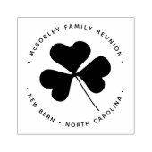 Lucky Green Ierse Shamrock Bloemenklaver Rubberstempel (Afrduk)