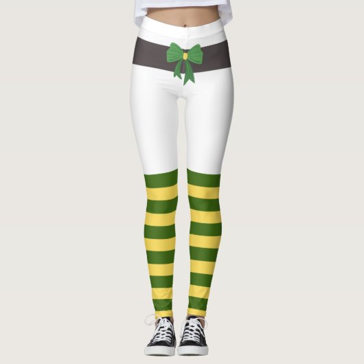 Lucky Green Leprechaun Sokken St. Patrick's Day Leggings (Voorkant)