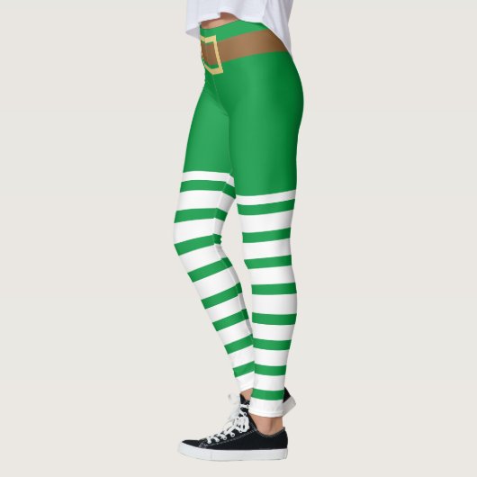 Lucky Green Leprechaun Sokken St. Patrick's Day Leggings (Links)