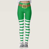 Lucky Green Leprechaun Sokken St. Patrick's Day Leggings (Voorkant)