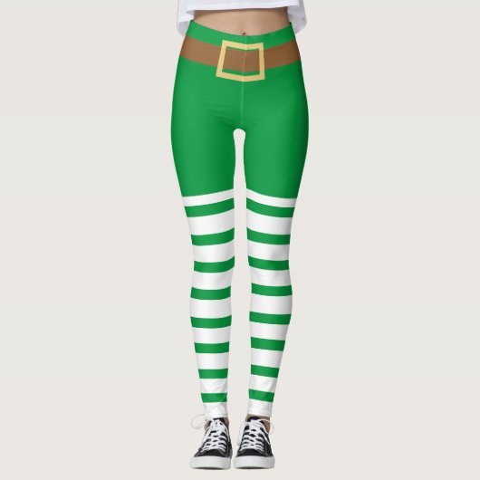 Lucky Green Leprechaun Sokken St. Patrick's Day Leggings (Voorkant)