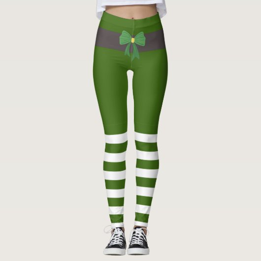 Lucky Green Leprechaun Sokken St. Patrick's Day Leggings (Voorkant)