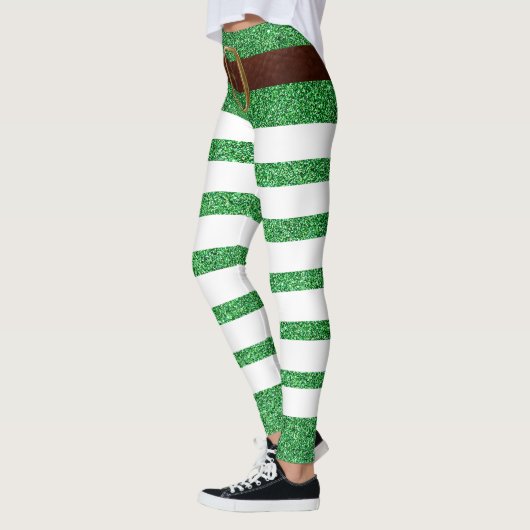 Lucky Green Leprechaun St. Patrick's Day Leggings (Links)