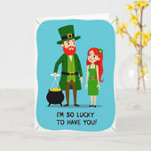 Lucky Green Pattern Card Kaart (Gele Bloem)