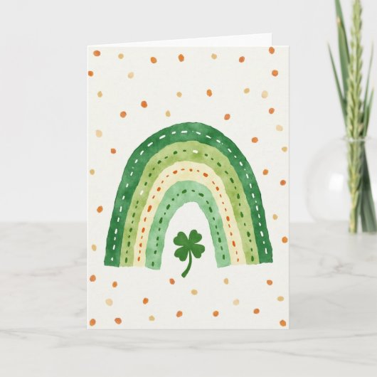 Lucky Green Rainbow Kaart (Voorkant)