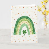 Lucky Green Rainbow Kaart (Gele Bloem)