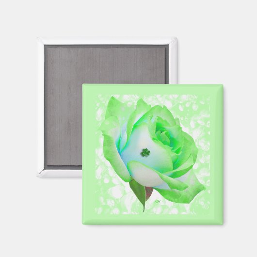 Lucky Green Roos Magneet (Voorkant / Achterkant)