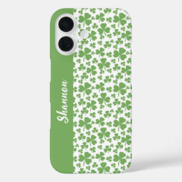 Lucky Green Shamrock iPhone 16 Hoesje