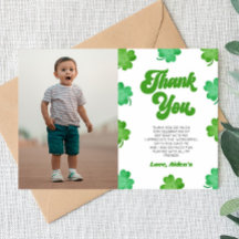 Lucky Green Shamrock Clover Picture Birthday Party