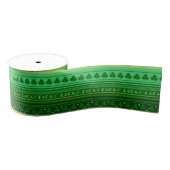 Lucky Green Shamrock | St. Patricks Day Irish Grosgrain Lint (Spoel)