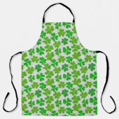 Lucky green Shamrock St Patrick's Day Schort (Voorkant)