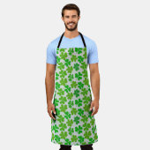 Lucky green Shamrock St Patrick's Day Schort (Gedragen)