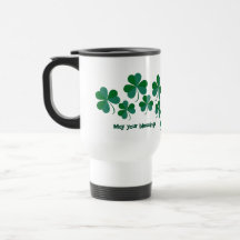 Lucky Green Shamrocks Blessings Saint Patricks Day
