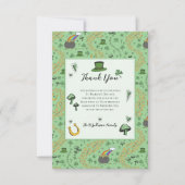 Lucky Green St Patrick's Day Ierse bedankkaart (Voorkant)