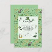 Lucky Green St Patrick's Day Ierse bedankkaart (Voorkant / Achterkant)