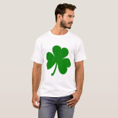 Lucky Green St Patrick's Day Shamrock T-shirt (Voorkant volledig)