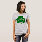 Lucky Green T-Shirt Shamrock T-shirt (Voorkant volledig)