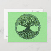Lucky Green Tree of Life Briefkaart (Voorkant / Achterkant)