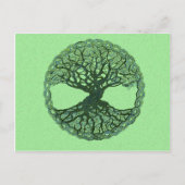 Lucky Green Tree of Life Briefkaart (Voorkant)