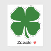 Lucky Green Vierbladige Klaver Iers Sticker (Vel)
