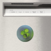 Lucky Green Vierbladige Klaver Magneet (Insitu (Vaatwasser))