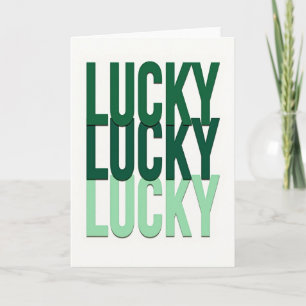 Lucky Greens Modern Art Kaart
