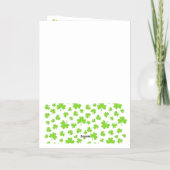 Lucky Greetings Clover Shamrock Folie Wenskaart (Achterkant)