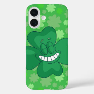 Lucky Grin Shamrock iPhone 16 Hoesje