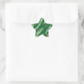 Lucky groene shamrock patroon ster stickers (Tas)