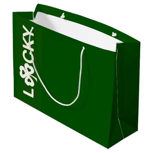 Lucky Groot Cadeauzakje (Achterkant Gekanteld)