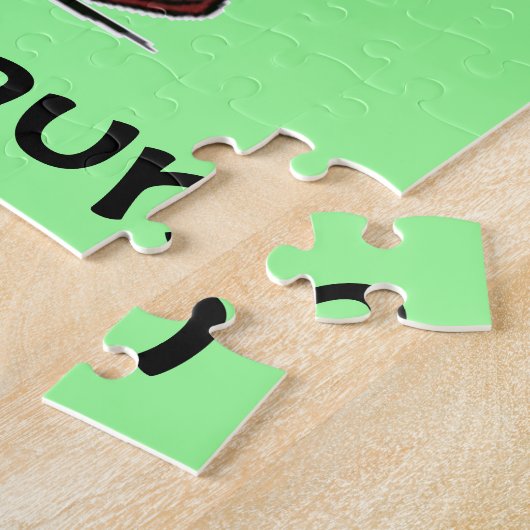 Lucky Happy Irish Leprechaun Legpuzzel (Zijkant)