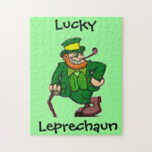 Lucky Happy Irish Leprechaun Legpuzzel (Verticaal)