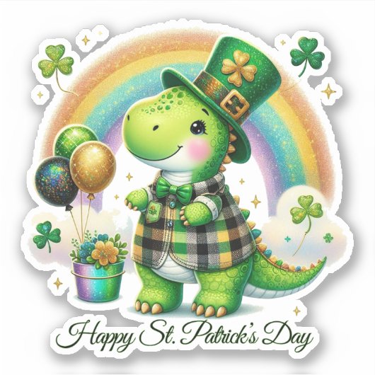 Lucky Happy St. Patrick’s Day Sticker (Voorkant)