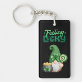 Lucky Happy St. Patrick's Day Custom Text Sleutelhanger (Voorkant)