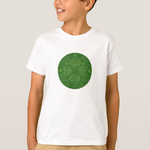 Lucky Harmony: Keltische Vierbladige Mandala T-shirt