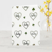 Lucky Hartpatroonaansluiting Kaart (Gele Bloem)